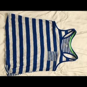 Stripped cotton tank top